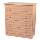FurnitureToday Corrib Beech 4 drawer chest