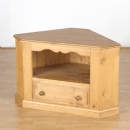 FurnitureToday Cotswold Pine Corner TV Video Unit with drawer 