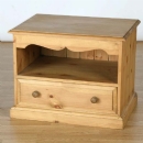 FurnitureToday Cotswold Pine TV Video Unit with drawer