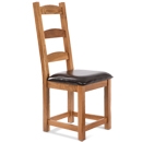 FurnitureToday Cotswold Rustic Oak Dining Chair