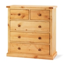 FurnitureToday Cottingham Solid Pine 2 over 3 Chest