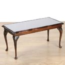 FurnitureToday Country Manor Mahogany Long Table glass surface