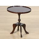 FurnitureToday Country Manor Mahogany Pie Crust Edge Table
