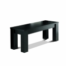 FurnitureToday Cuba Black Ash Bench
