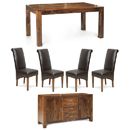 FurnitureToday Cuba Indian dining set with large sideboard
