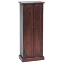 FurnitureToday Cube mahogany DVD slim cabinet