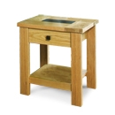 FurnitureToday Denver Oak 1 Drawer Bedside Table
