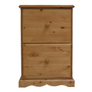 Devon Pine 2 drawer filing cabinet