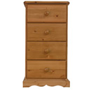 Devon Pine 4 drawer tall chest