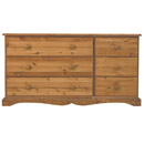 Devon Pine 6 drawer combination chest