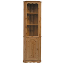 Devon Pine 6ft open corner cabinet