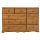 Devon Pine 9 drawer combination chest