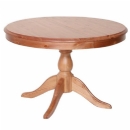 Devon pine drum pedestal flip top table