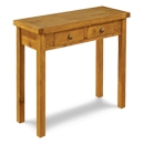 FurnitureToday Distressed Oak 2 Drawer Console Table