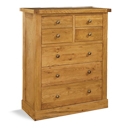 FurnitureToday Distressed Oak 4   3 Chest