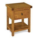 FurnitureToday Distressed Oak Night Stand