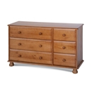 FurnitureToday Dovedale Pine 6 Drawer Chest