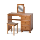 FurnitureToday Dovedale Pine Dressing Table Set