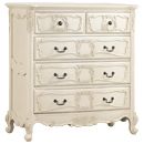 Elegance French style 2 over 3 drawer chest