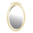 Fayence oval ribbon mirror