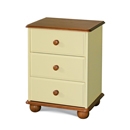 FurnitureToday Ferndale Painted 3 Drawer Bedside