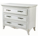 French painted 3 drawer chest