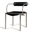 FurnitureToday Giavelli Black Contemporary Dining Chair