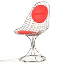 FurnitureToday Giavelli Lattice Red Dining Chair