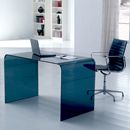 FurnitureToday Giavelli Smoked Glass Desk