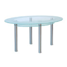 FurnitureToday Glass oval dining table 59336RV