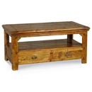 FurnitureToday Granary Acacia 4 Drawer Coffee Table