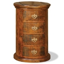 FurnitureToday Granary Acacia 4 Drawer Drum Chest