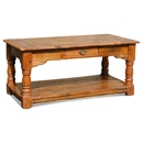 FurnitureToday Granary Acacia Coffee Table with Shelf