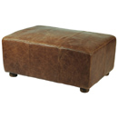 FurnitureToday Halo Soho leather footstool