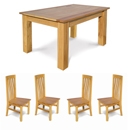 FurnitureToday Hampton Oak Dining table Set