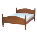 FurnitureToday Haslemere Pine high foot end bed in a rustic wax