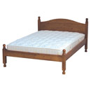 FurnitureToday Haslemere Pine low foot end bed in a rustic wax