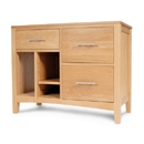 Hereford Oak 2 Drawer PC Tower Cabinet