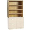 FurnitureToday home office furniture 95cm 3 shelf overshelf