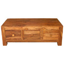 Indian Cube drawer coffee table