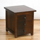 FurnitureToday Indy Tiger 3 Drawer Bedside Chest
