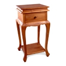 FurnitureToday Island Solid Teak 1 Drawer Side Table