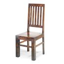 FurnitureToday Jali capsule dark Indian high back slat chair