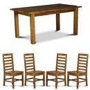 FurnitureToday Java Natural Dining Table Set