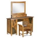 FurnitureToday Java Natural Dressing Table Set