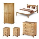 FurnitureToday Julian Bowen Pickwick Pine 4FT Bedroom Set