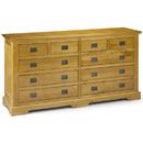 FurnitureToday Julian Bowen Sheraton Pine 6 plus 4 drawer chest
