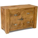 FurnitureToday Junk Plank Linen 2 Doors Cupboard