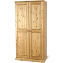 FurnitureToday Kent solid pine all hanging double wardrobe