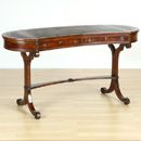 FurnitureToday Kidney Lady Writing Desk Leather